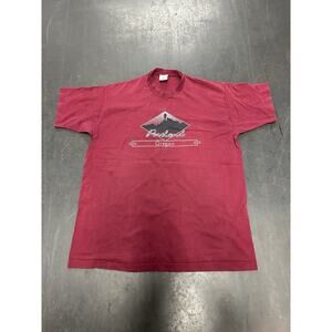 Vintage Portland Oregon T-Shirt Red Short Sleeve Men’s XL Single Stitch Hiking